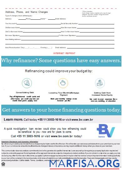 Downloadable Brazil Banco Votorantim bank mortgage statement, 3 pages, 3 scr sample
